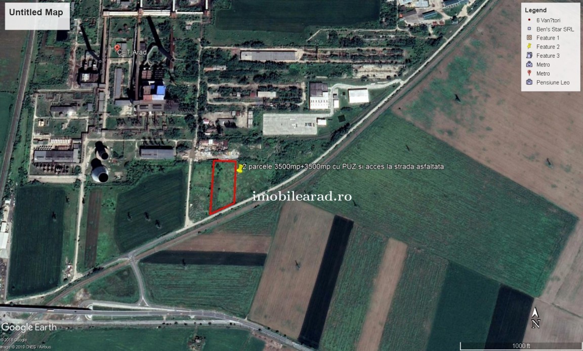 Teren construibil la sosea in zona CET in Arad